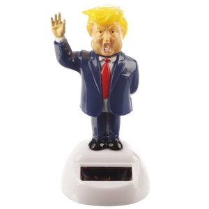 Solcelle figur FF95 Præsident Donald Trump også kaldet The Big Wig højde 10cm